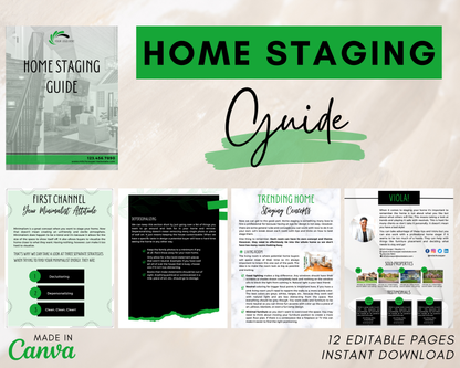 Home Staging Guide | Home Seller Guide | Listing Guide | Real Estate Guide | Real Estate Marketing | Instant Download