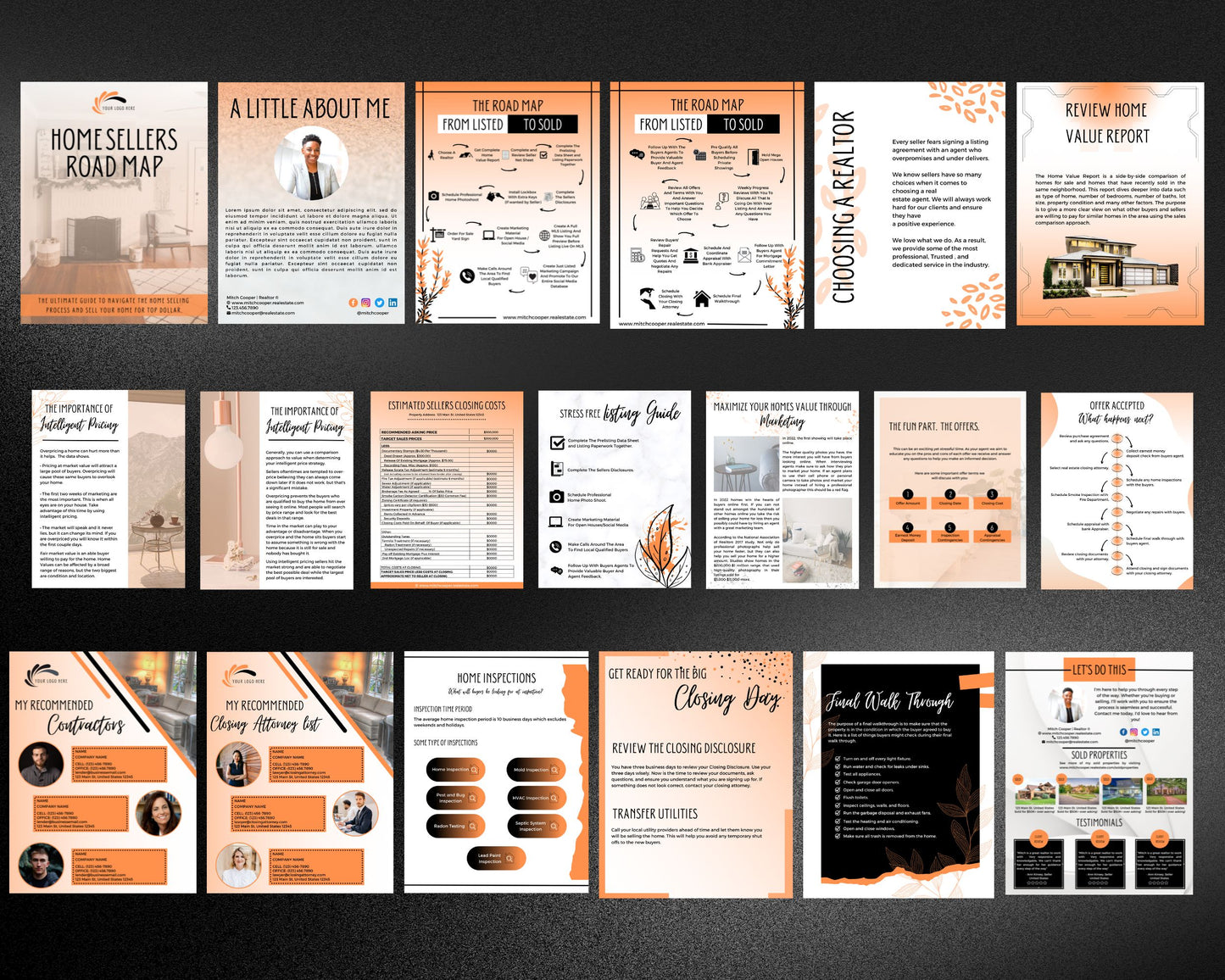 Home Sellers Guide | Real Estate Handout | Real Estate Print | Realtor Information | Real Estate Marketing | Instant Download