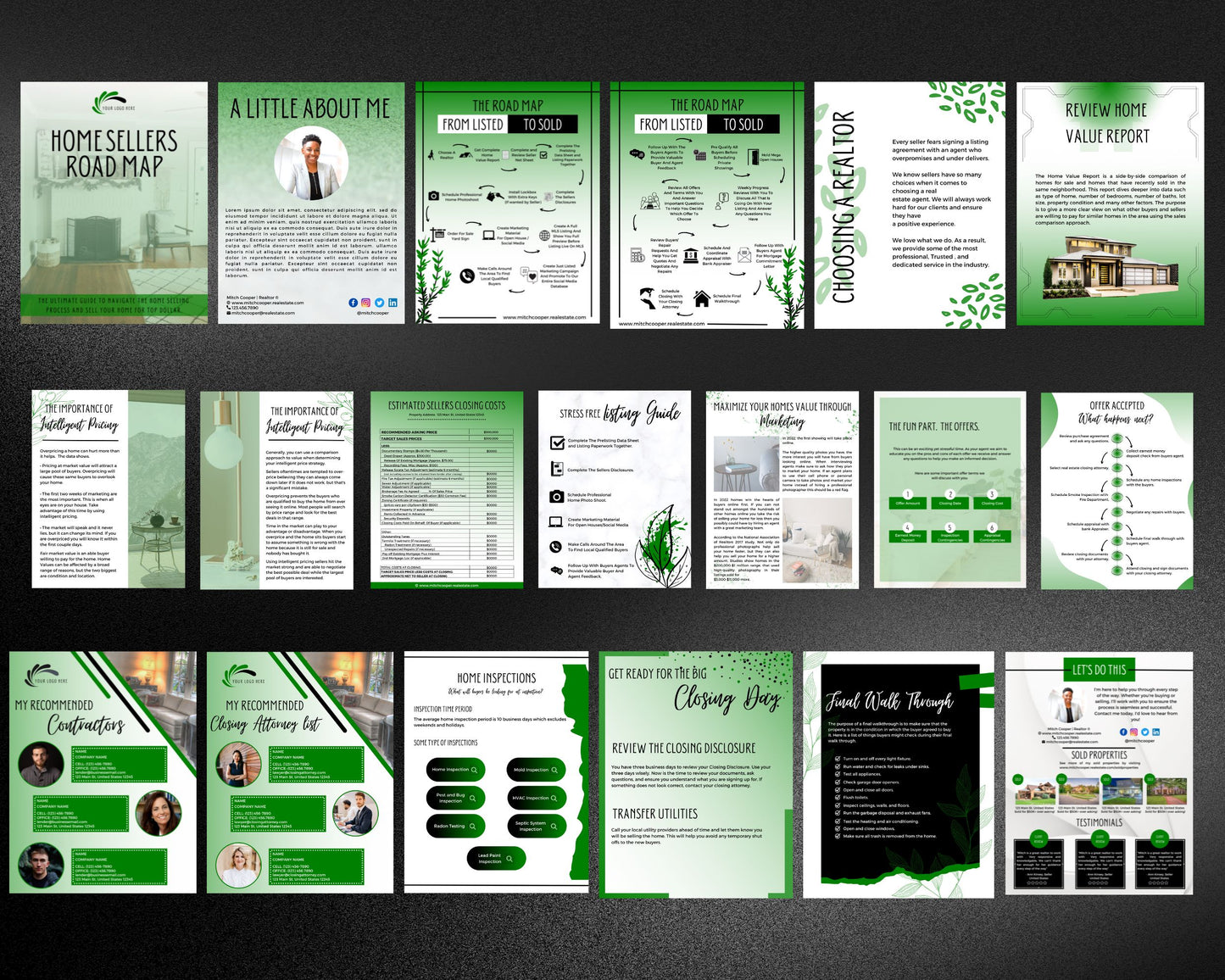Home Sellers Guide | Real Estate Handout | Real Estate Print | Realtor Information | Real Estate Marketing | Instant Download