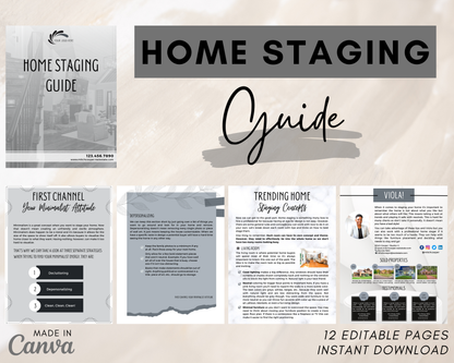Home Staging Guide | Home Seller Guide | Listing Guide | Real Estate Guide | Real Estate Marketing | Instant Download