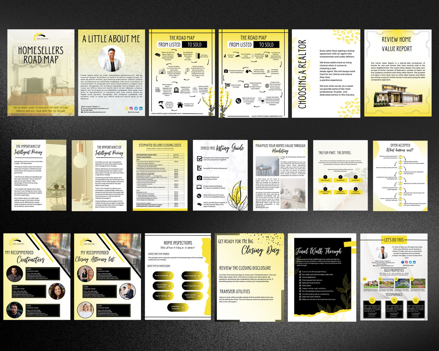 Home Sellers Guide | Real Estate Handout | Real Estate Print | Realtor Information | Real Estate Marketing | Instant Download
