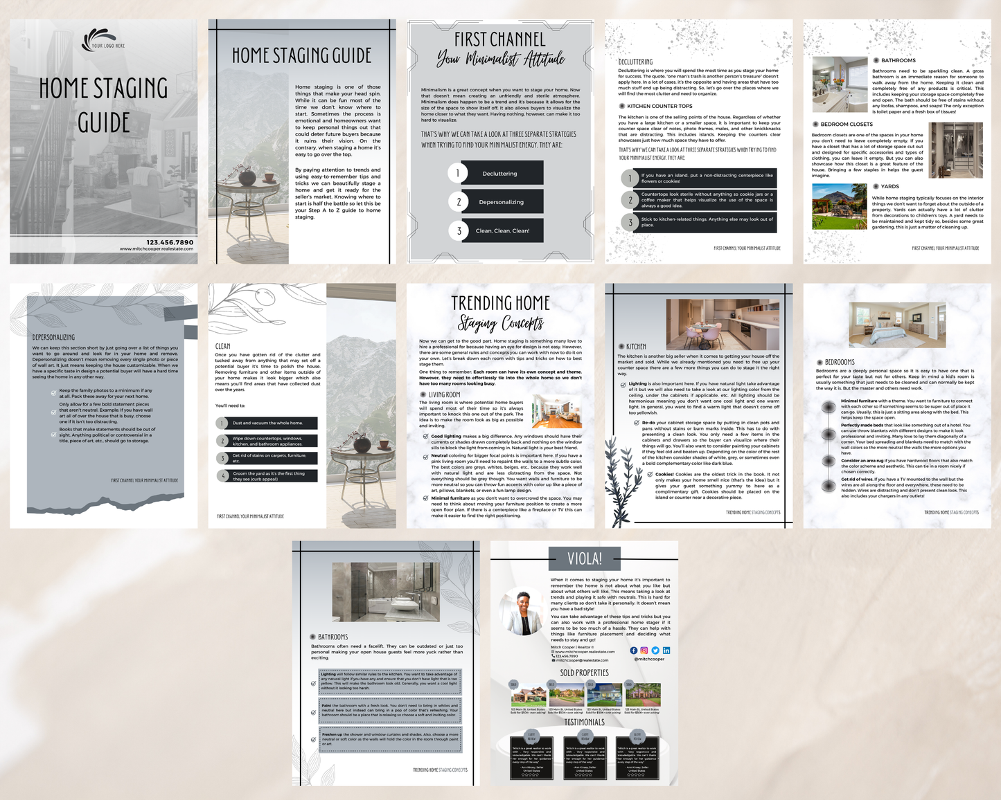 Home Staging Guide | Home Seller Guide | Listing Guide | Real Estate Guide | Real Estate Marketing | Instant Download