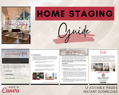 Home Staging Guide | Home Seller Guide | Listing Guide | Real Estate Guide | Real Estate Marketing | Instant Download