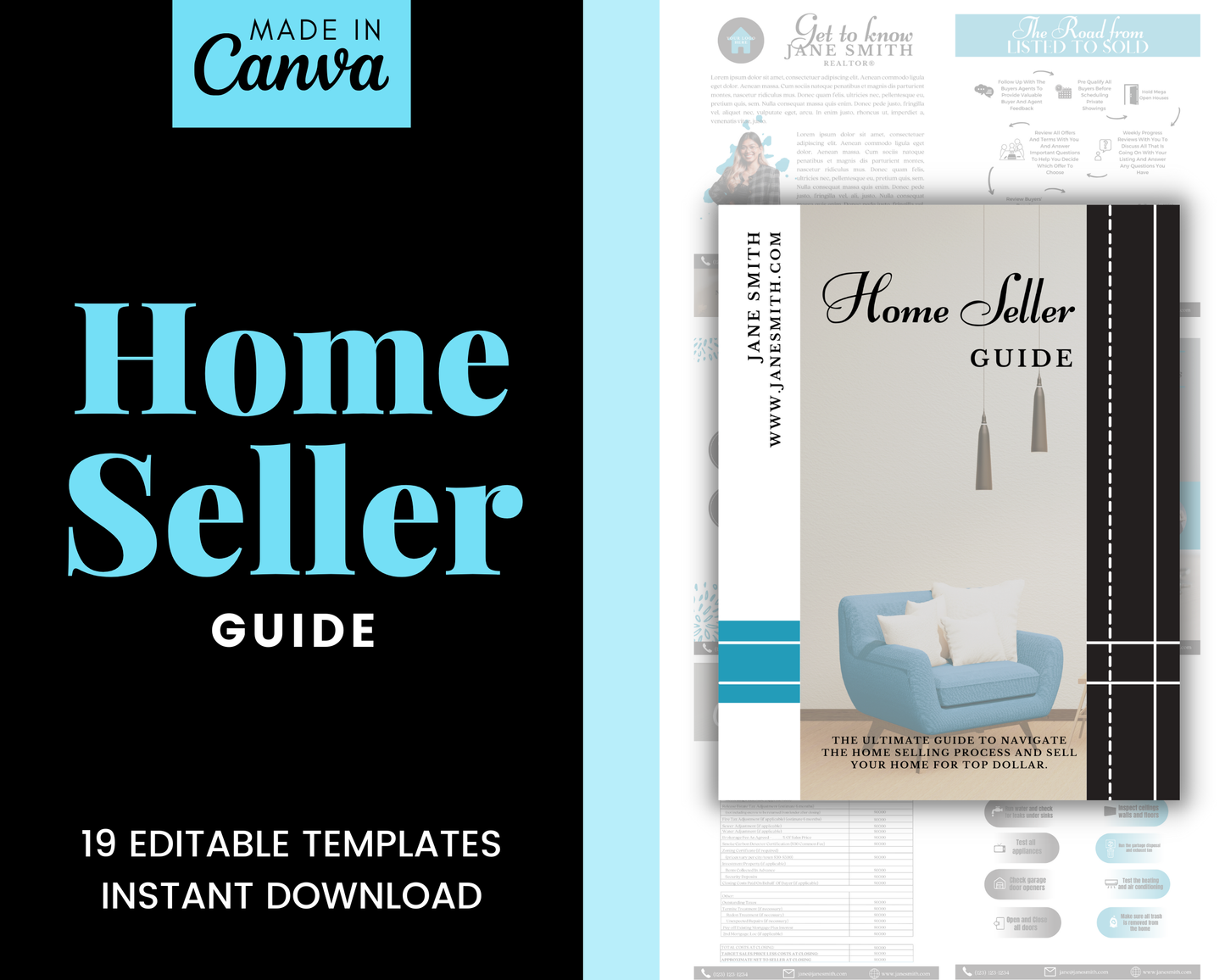 Home Sellers Guide | Real Estate Handout | Real Estate Print | Realtor Information | Real Estate Marketing | Instant Download