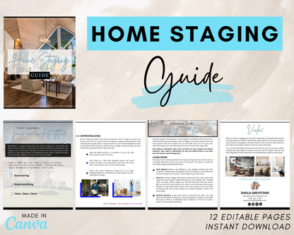 Home Staging Guide | Home Seller Guide | Listing Guide | Real Estate Guide | Real Estate Marketing | Instant Download