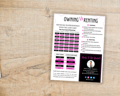 Rent vs Own Flyer - Style 5
