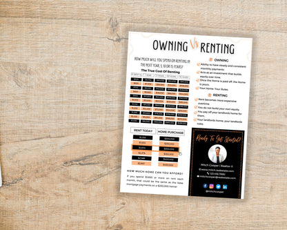 Rent vs Own Flyer - Style 5