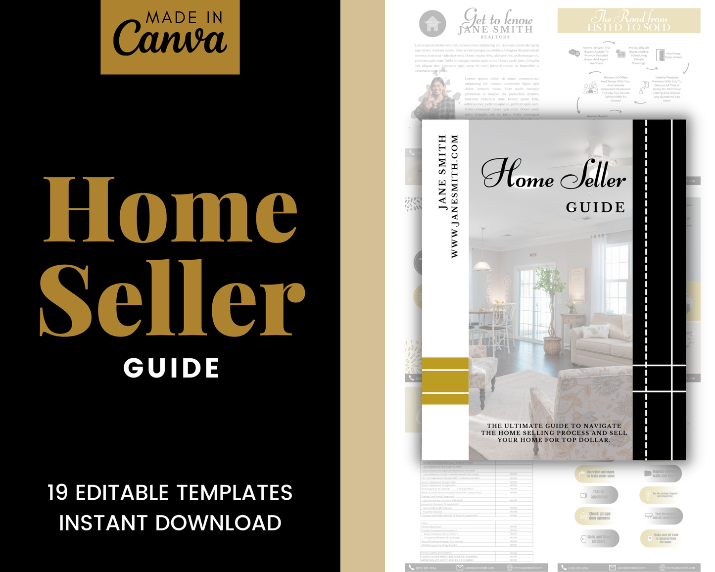 Home Sellers Guide | Real Estate Handout | Real Estate Print | Realtor Information | Real Estate Marketing | Instant Download