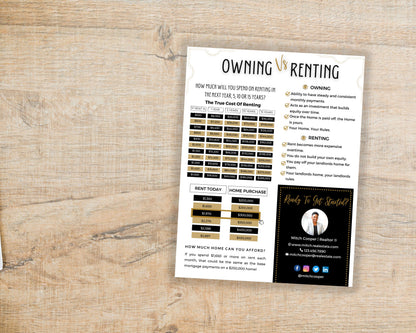 Rent vs Own Flyer - Style 5
