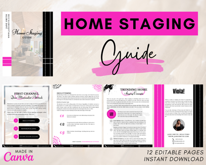 Home Staging Guide | Home Seller Guide | Listing Guide | Real Estate Guide | Real Estate Marketing | Instant Download