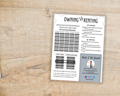 Rent vs Own Flyer - Style 5