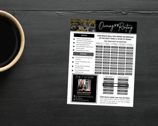 Rent vs Own Flyer - Style 6