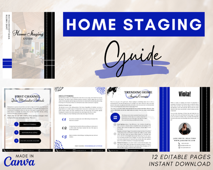 Home Staging Guide | Home Seller Guide | Listing Guide | Real Estate Guide | Real Estate Marketing | Instant Download