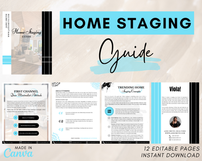 Home Staging Guide | Home Seller Guide | Listing Guide | Real Estate Guide | Real Estate Marketing | Instant Download