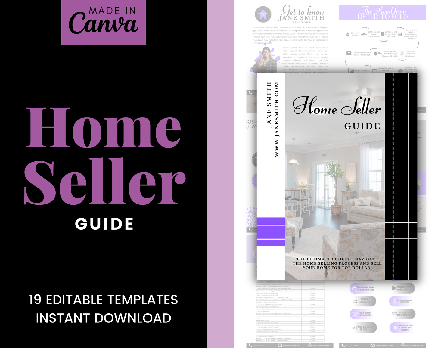 Home Sellers Guide | Real Estate Handout | Real Estate Print | Realtor Information | Real Estate Marketing | Instant Download