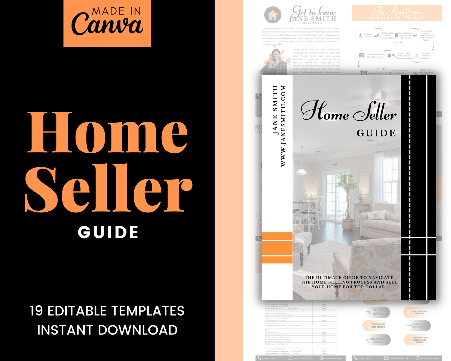 Home Sellers Guide | Real Estate Handout | Real Estate Print | Realtor Information | Real Estate Marketing | Instant Download