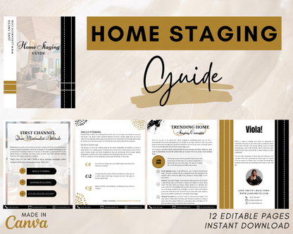 Home Staging Guide | Home Seller Guide | Listing Guide | Real Estate Guide | Real Estate Marketing | Instant Download