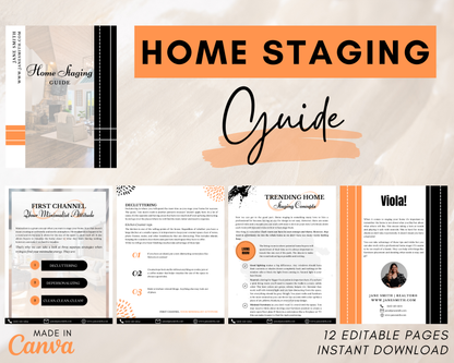 Home Staging Guide | Home Seller Guide | Listing Guide | Real Estate Guide | Real Estate Marketing | Instant Download