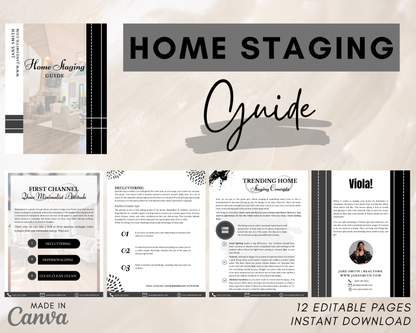 Home Staging Guide | Home Seller Guide | Listing Guide | Real Estate Guide | Real Estate Marketing | Instant Download