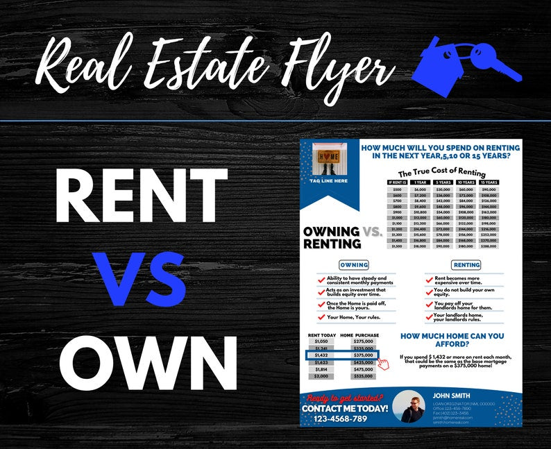 Rent vs Own Flyer - Style 3
