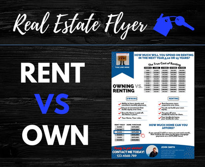 Rent vs Own Flyer - Style 3