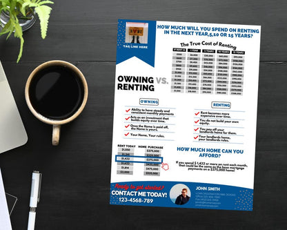 Rent vs Own Flyer - Style 3