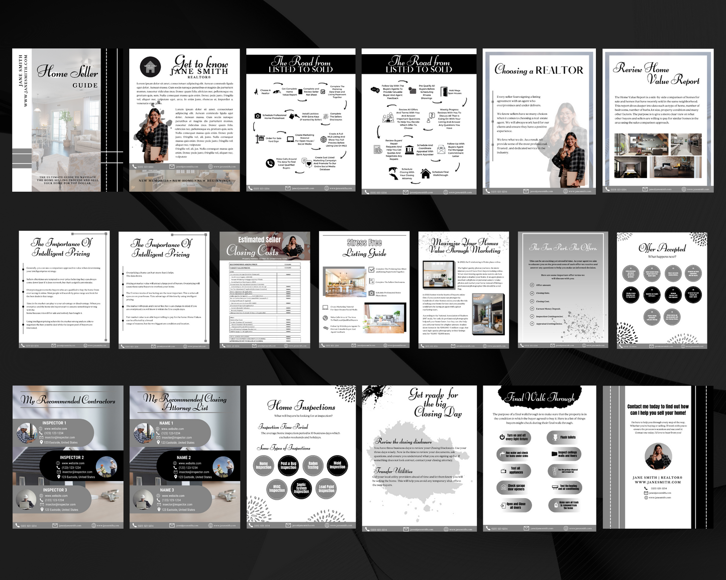 Home Sellers Guide | Real Estate Handout | Real Estate Print | Realtor Information | Real Estate Marketing | Instant Download