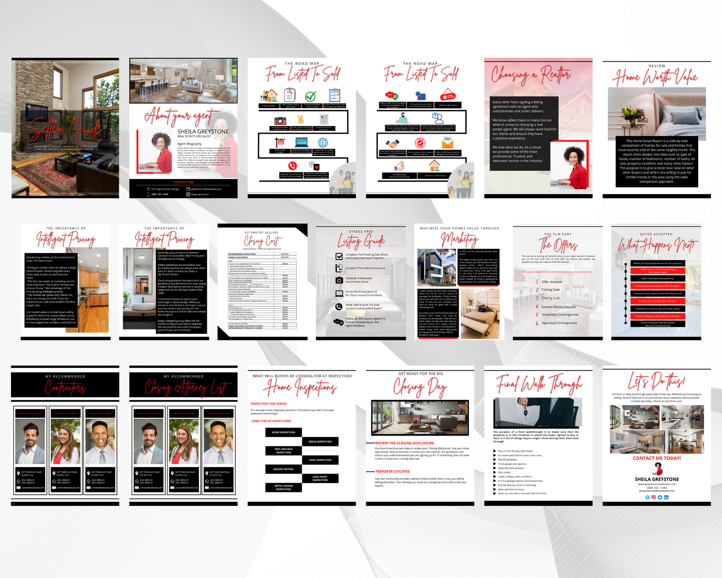 Home Sellers Guide | Real Estate Handout | Real Estate Print | Realtor Information | Real Estate Marketing | Instant Download