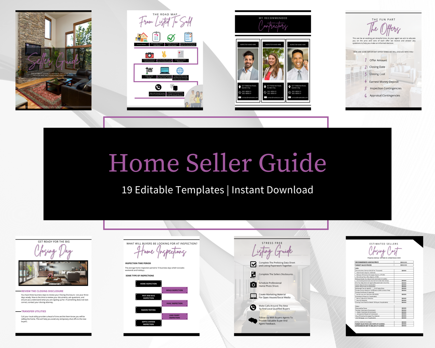 Home Sellers Guide | Real Estate Handout | Real Estate Print | Realtor Information | Real Estate Marketing | Instant Download