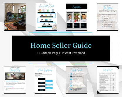 Home Sellers Guide | Real Estate Handout | Real Estate Print | Realtor Information | Real Estate Marketing | Instant Download