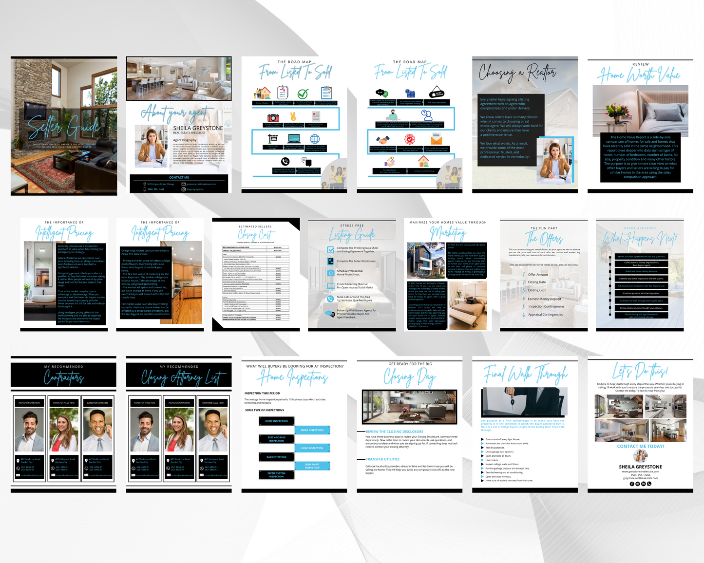Home Sellers Guide | Real Estate Handout | Real Estate Print | Realtor Information | Real Estate Marketing | Instant Download