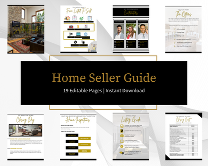 Home Sellers Guide | Real Estate Handout | Real Estate Print | Realtor Information | Real Estate Marketing | Instant Download