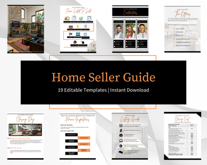 Home Sellers Guide | Real Estate Handout | Real Estate Print | Realtor Information | Real Estate Marketing | Instant Download