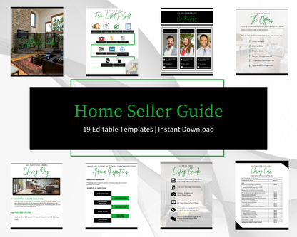 Home Sellers Guide | Real Estate Handout | Real Estate Print | Realtor Information | Real Estate Marketing | Instant Download