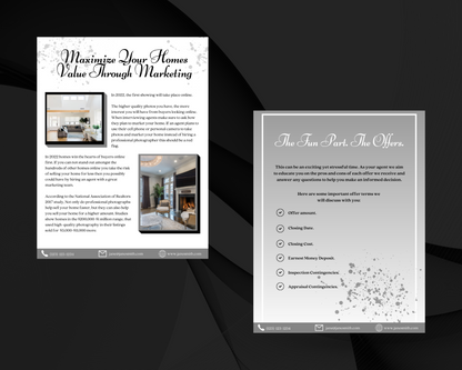 Home Sellers Guide | Real Estate Handout | Real Estate Print | Realtor Information | Real Estate Marketing | Instant Download