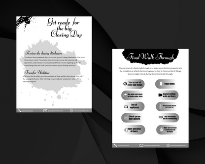 Home Sellers Guide | Real Estate Handout | Real Estate Print | Realtor Information | Real Estate Marketing | Instant Download