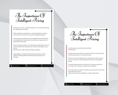 Home Sellers Guide | Real Estate Handout | Real Estate Print | Realtor Information | Real Estate Marketing | Instant Download