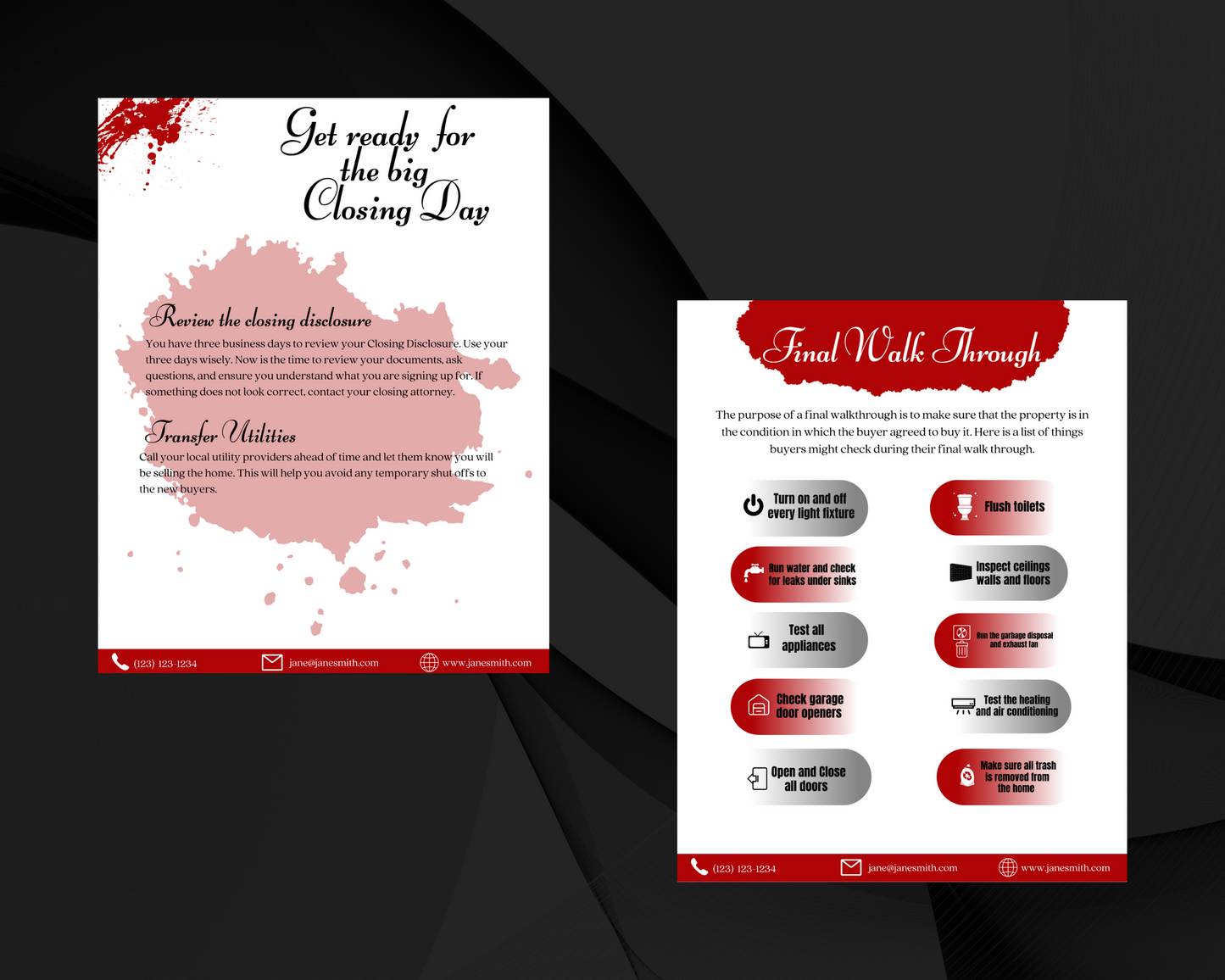 Home Sellers Guide | Real Estate Handout | Real Estate Print | Realtor Information | Real Estate Marketing | Instant Download