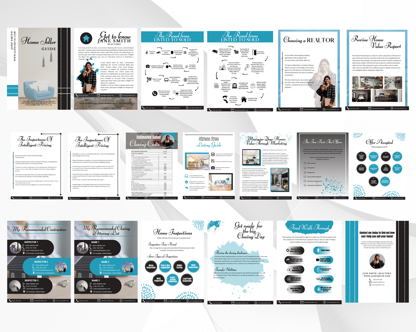 Home Sellers Guide | Real Estate Handout | Real Estate Print | Realtor Information | Real Estate Marketing | Instant Download