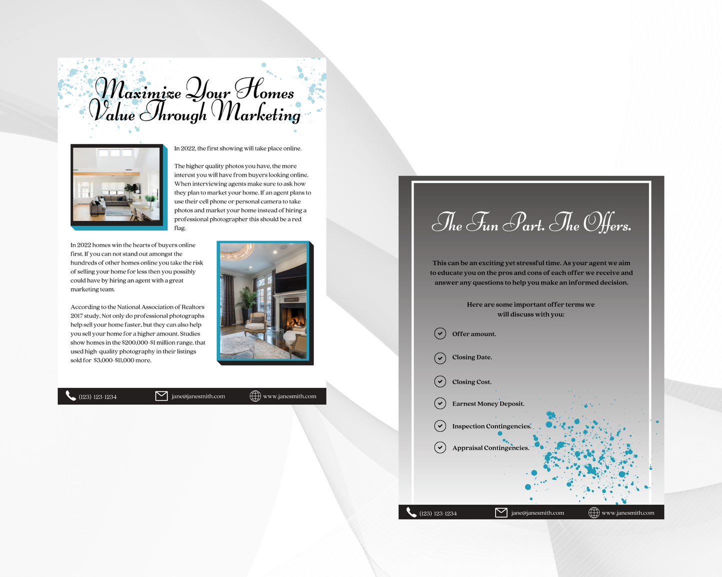 Home Sellers Guide | Real Estate Handout | Real Estate Print | Realtor Information | Real Estate Marketing | Instant Download