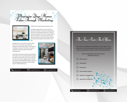 Home Sellers Guide | Real Estate Handout | Real Estate Print | Realtor Information | Real Estate Marketing | Instant Download