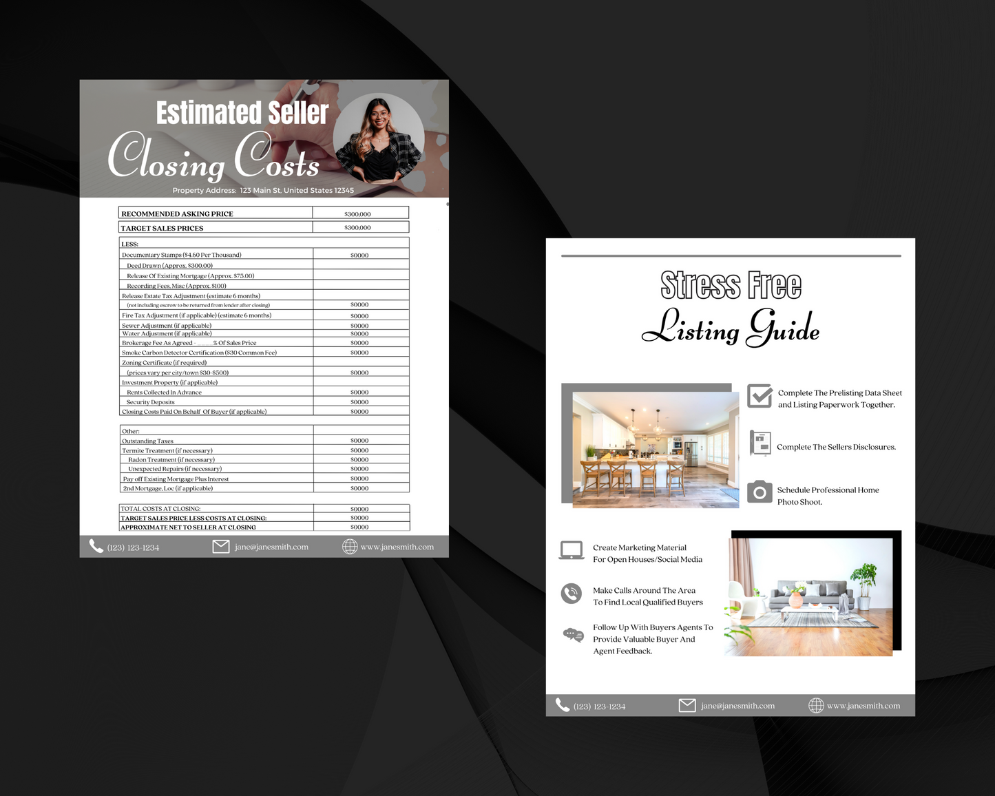 Home Sellers Guide | Real Estate Handout | Real Estate Print | Realtor Information | Real Estate Marketing | Instant Download