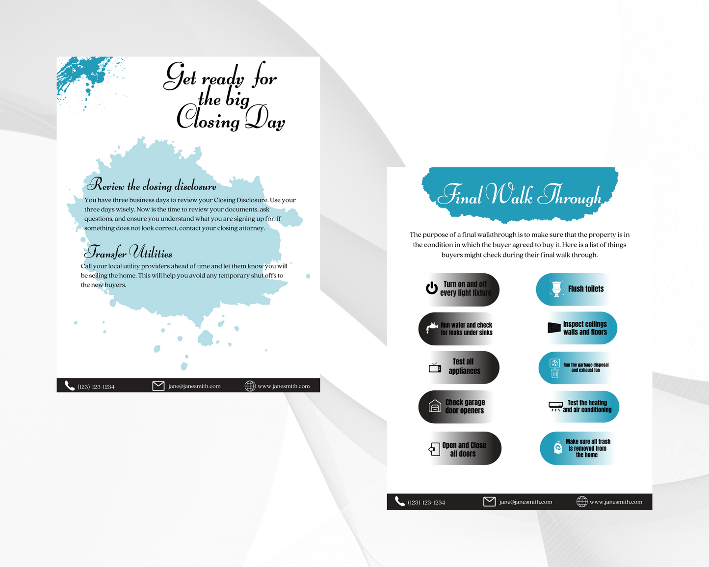 Home Sellers Guide | Real Estate Handout | Real Estate Print | Realtor Information | Real Estate Marketing | Instant Download