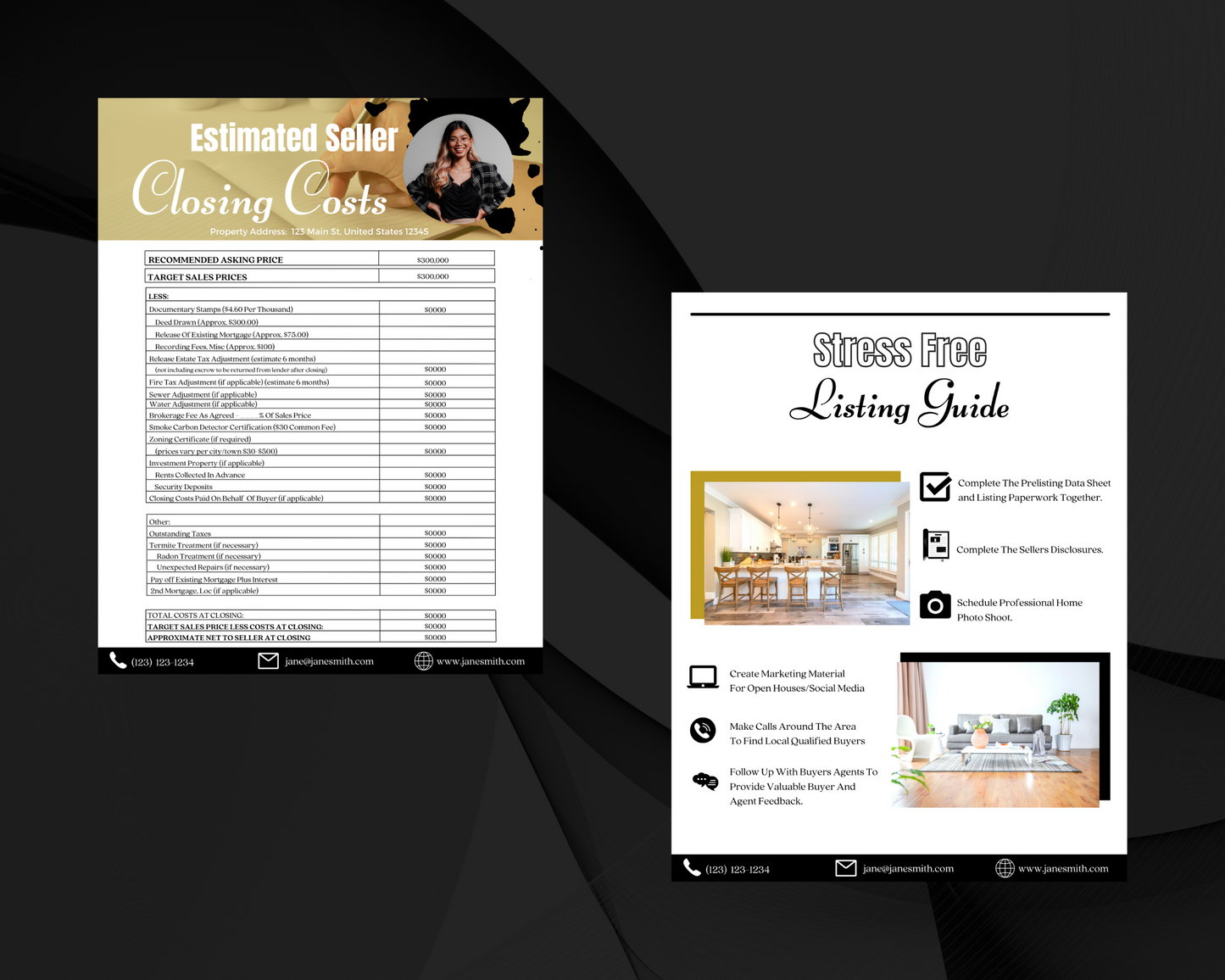 Home Sellers Guide | Real Estate Handout | Real Estate Print | Realtor Information | Real Estate Marketing | Instant Download