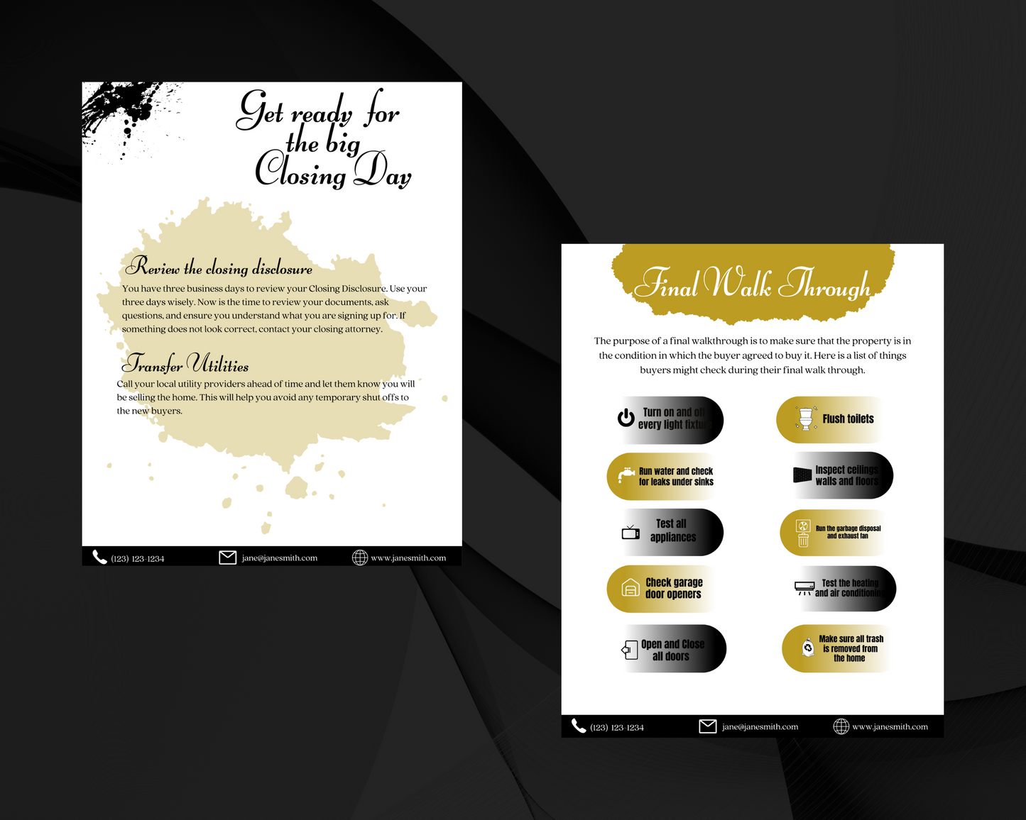 Home Sellers Guide | Real Estate Handout | Real Estate Print | Realtor Information | Real Estate Marketing | Instant Download