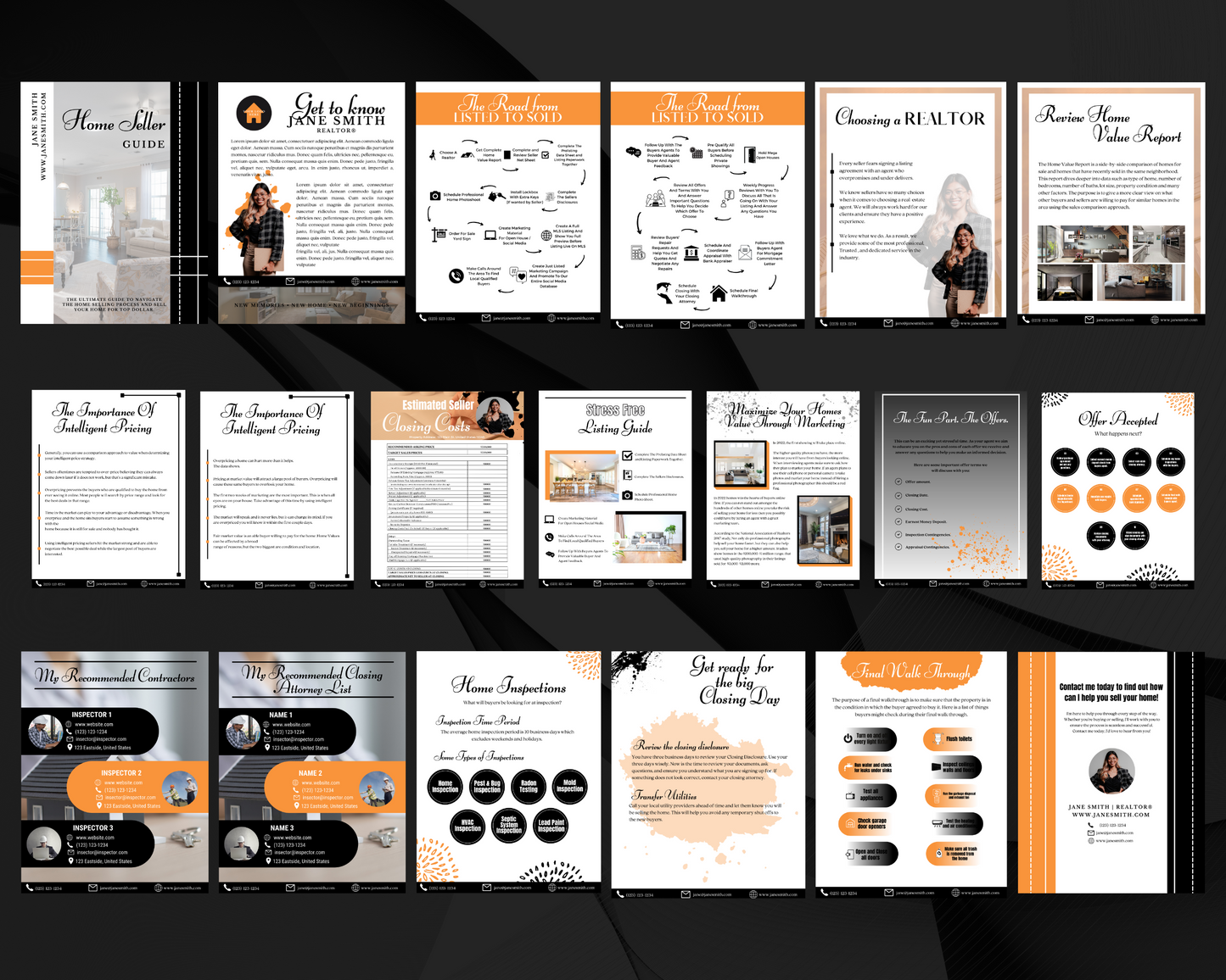 Home Sellers Guide | Real Estate Handout | Real Estate Print | Realtor Information | Real Estate Marketing | Instant Download