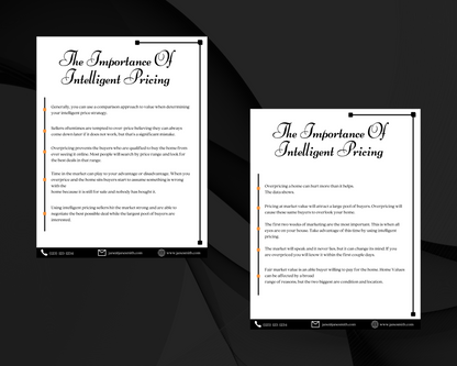Home Sellers Guide | Real Estate Handout | Real Estate Print | Realtor Information | Real Estate Marketing | Instant Download
