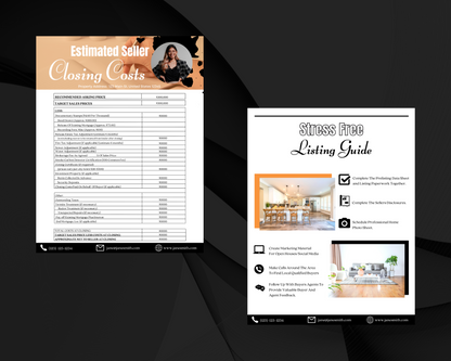 Home Sellers Guide | Real Estate Handout | Real Estate Print | Realtor Information | Real Estate Marketing | Instant Download