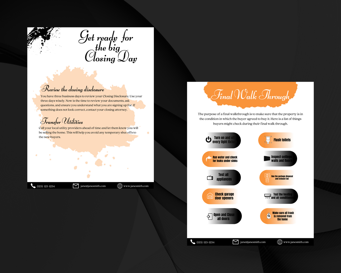 Home Sellers Guide | Real Estate Handout | Real Estate Print | Realtor Information | Real Estate Marketing | Instant Download
