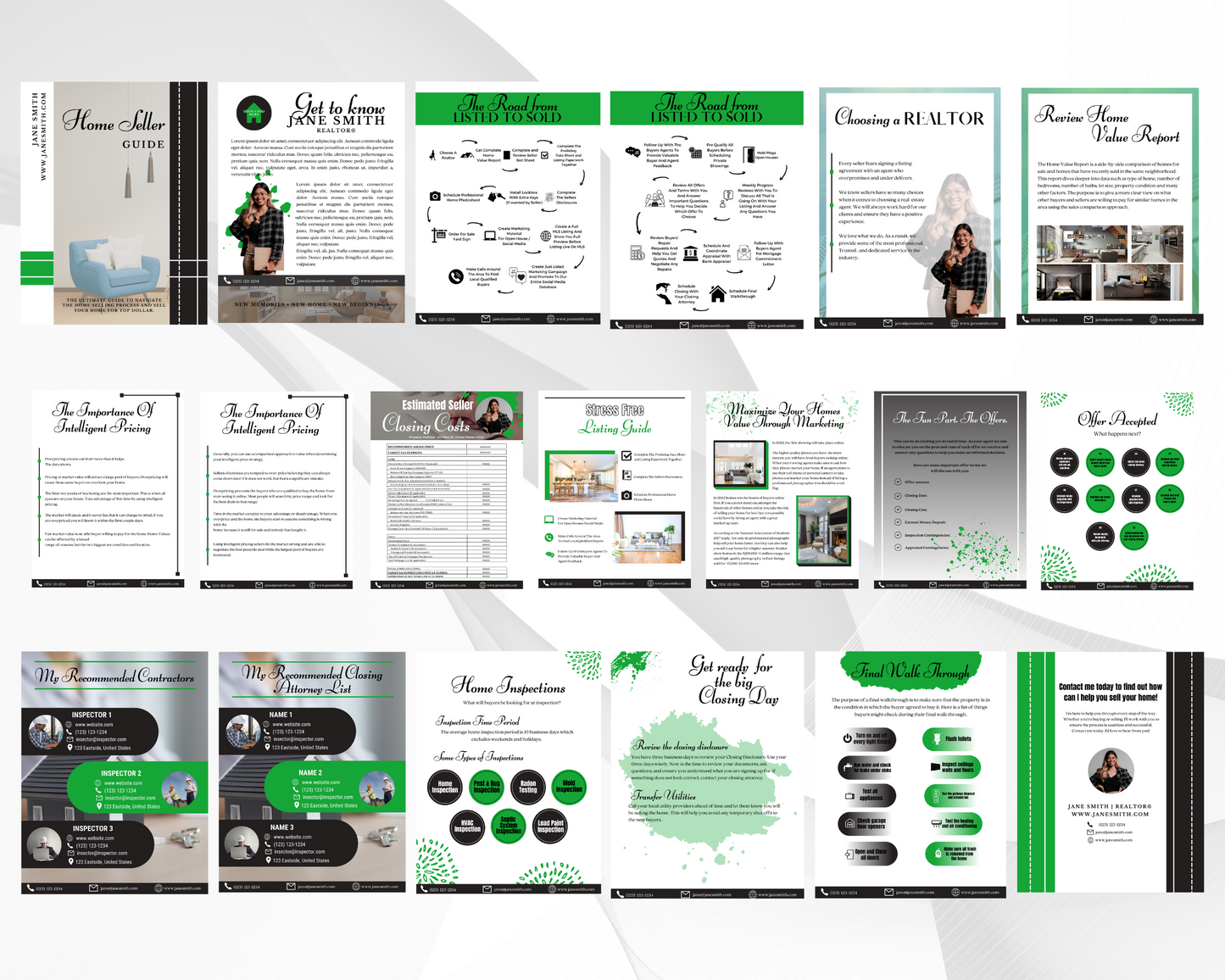 Home Sellers Guide | Real Estate Handout | Real Estate Print | Realtor Information | Real Estate Marketing | Instant Download